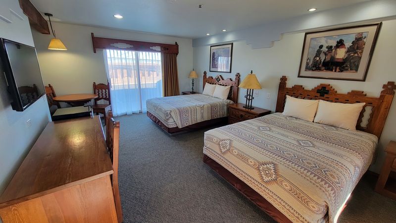Rooms in a Rustic Southwestern Motel