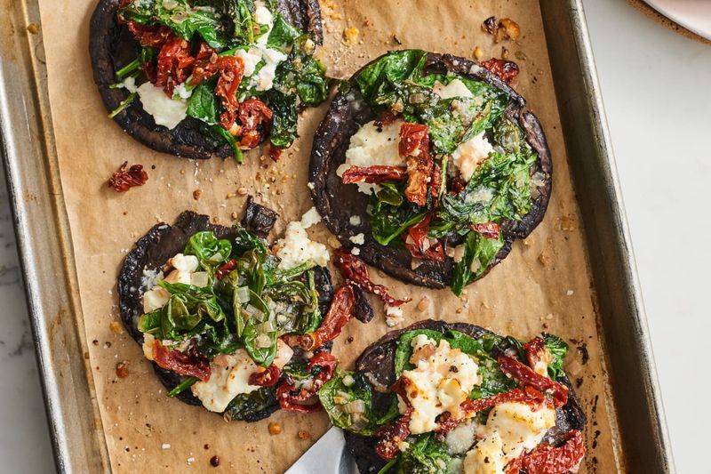 Stuffed Portobello Mushroom Caps