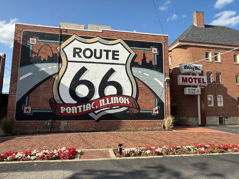 Route 66 Wall Art Photopoint, Pontiac