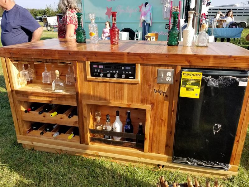 Festival Atmosphere With Live Music And Food Trucks