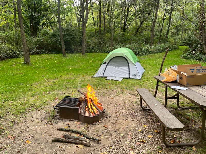Rustic Campsites Tucked Among The Trees