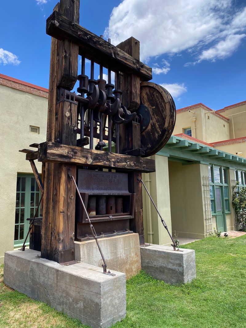Rusty Drills And Giant Gear Are Waiting Out Front