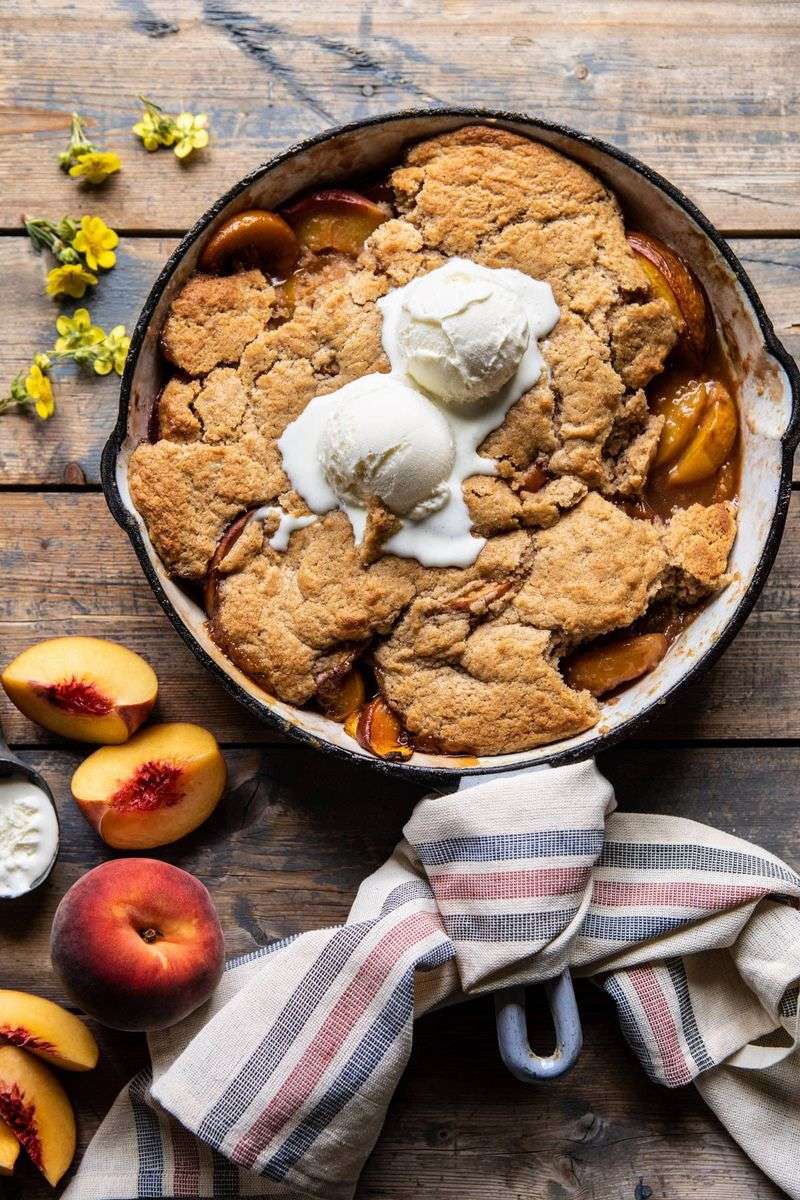 CELEBRATE: Peach-Pecan Cobbler On The Grill
