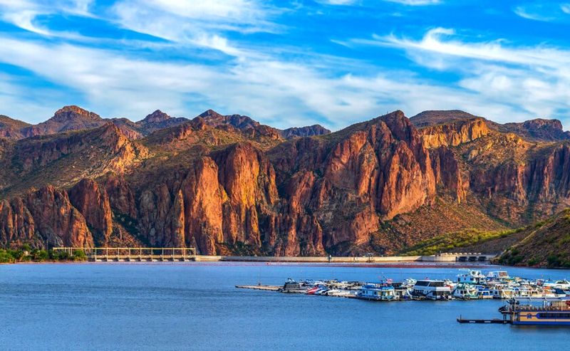 Saguaro Lake And The Lower Salt River, Arizona