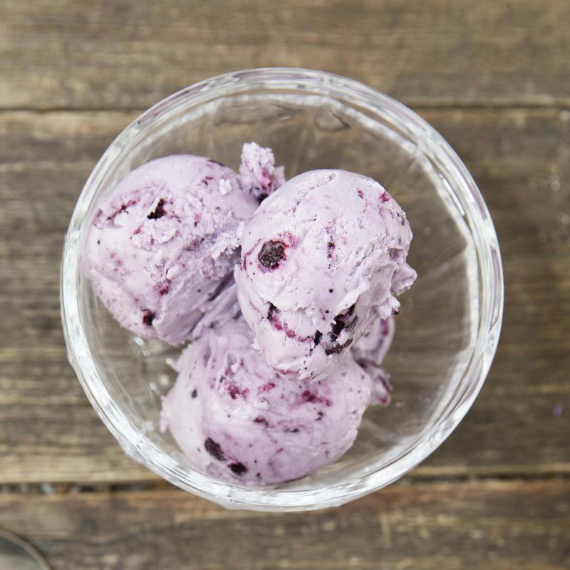 Mountain Huckleberry Ice Cream: Purple Gold