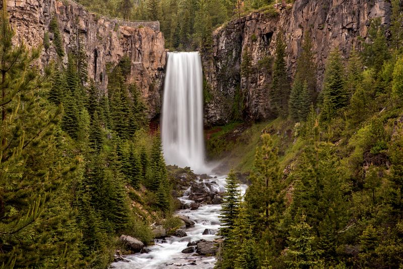 Tumalo Falls via Tumalo Creek Trail - Deschutes National Forest, near Bend