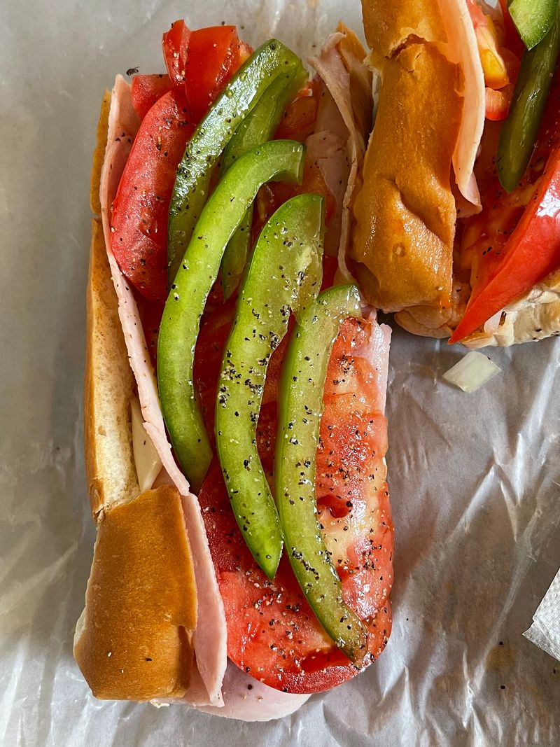 Sandwiches Stacked Dangerously High