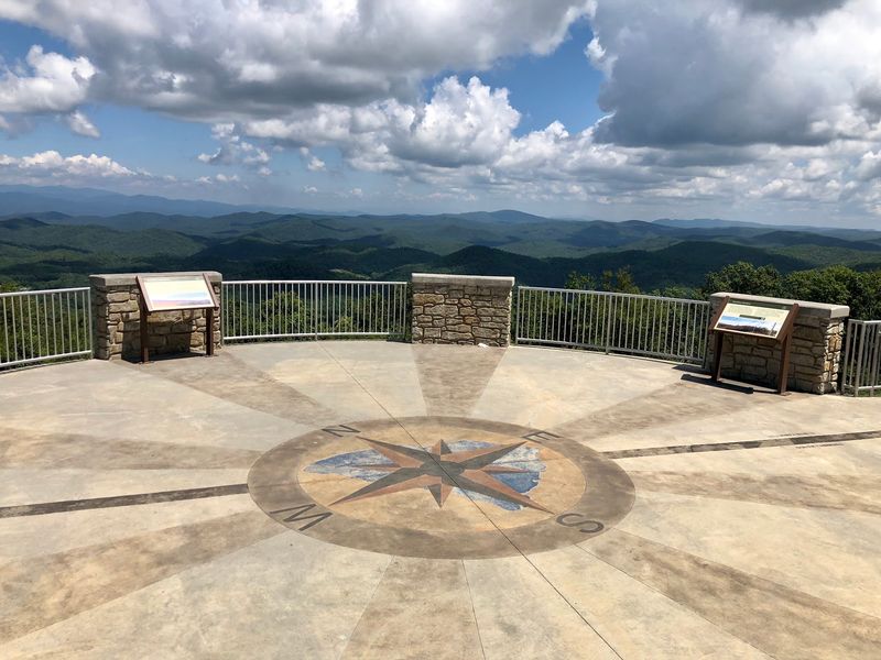 Sassafras Mountain Observation Tower, Sunset Sassafras Mountain Observation Tower, Sunset