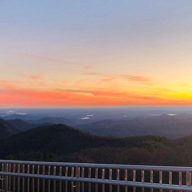 Sassafras Mountain Observation Tower, Sunset