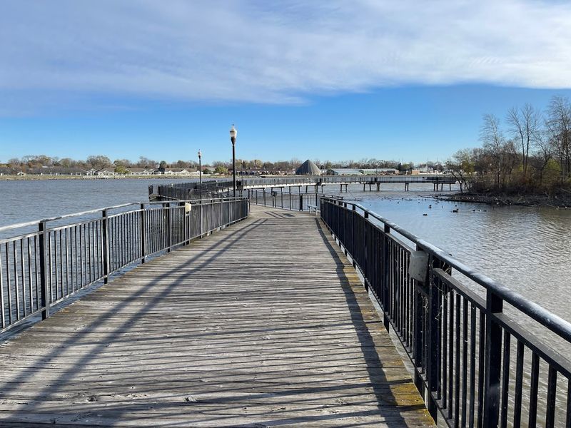 Riverwalk Pier And Bird Minutes