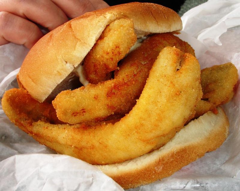 Lake Erie Perch Sandwich: Fresh Catch Between Bread