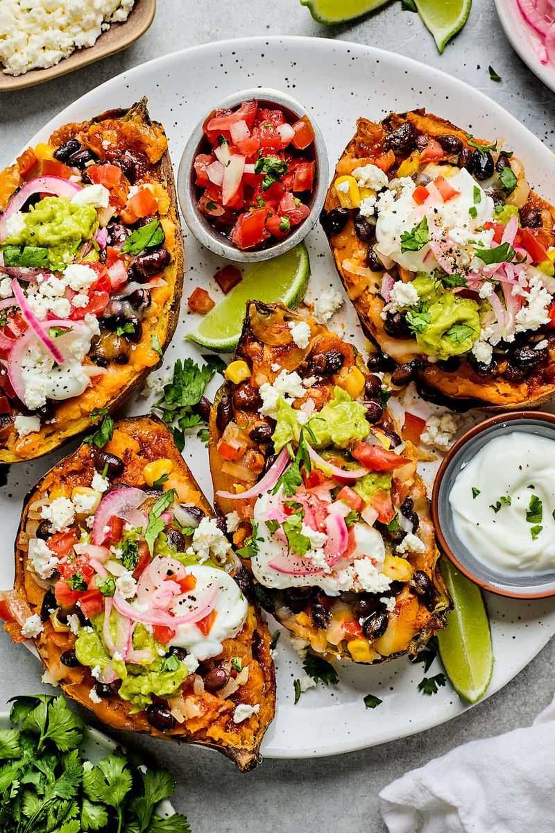 Stuffed Baked Sweet Potatoes