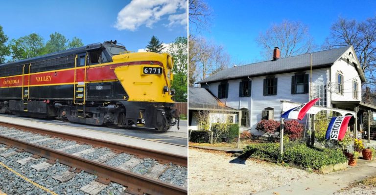 Scenic Trains And Small-Town Eats Make This Ohio Village A Sweet Little Escape