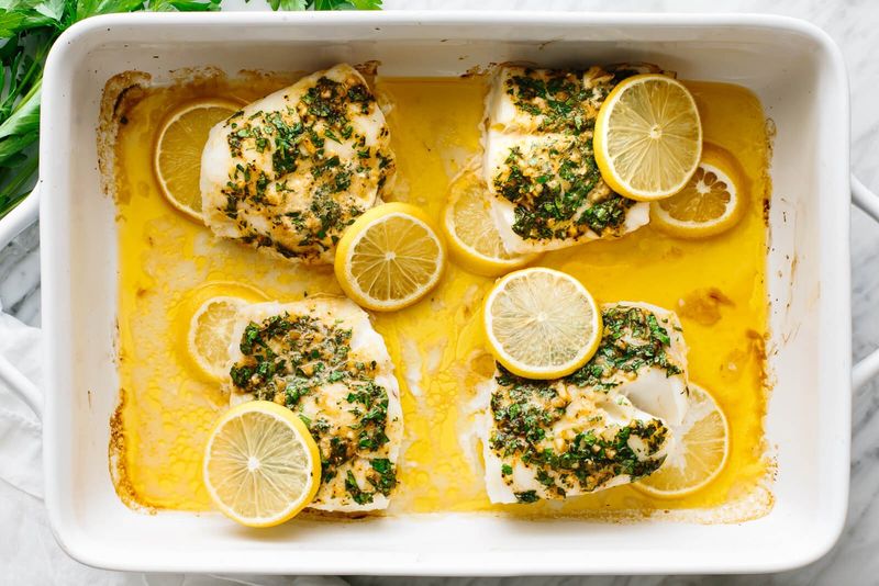 Garlic Herb Baked Cod