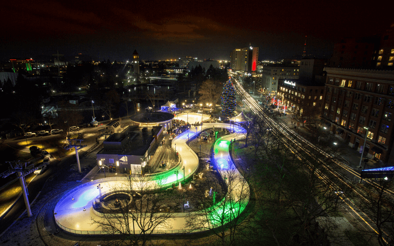 Spokane – Riverfront Park and the Numerica Skate Ribbon