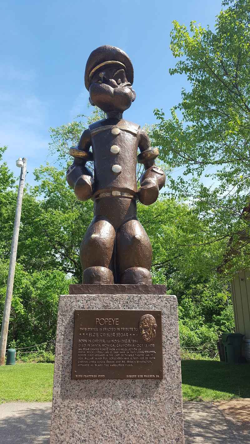 Segar Memorial Park And The Original Bronze Sailor