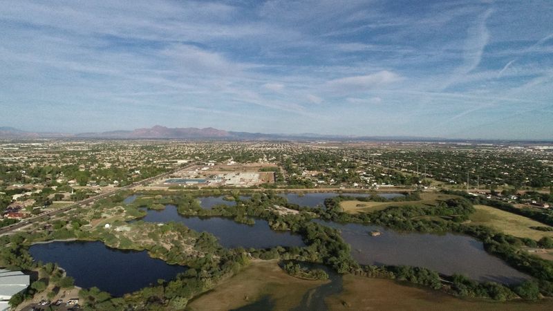 Seven Recharge Basins Transform Desert Into Wetland