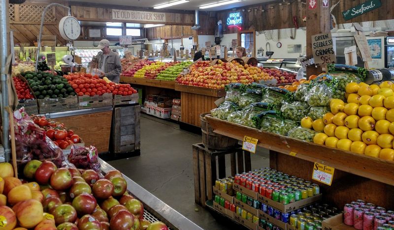 Several Kinds Of Peaches And A Produce Section Worth Bragging About