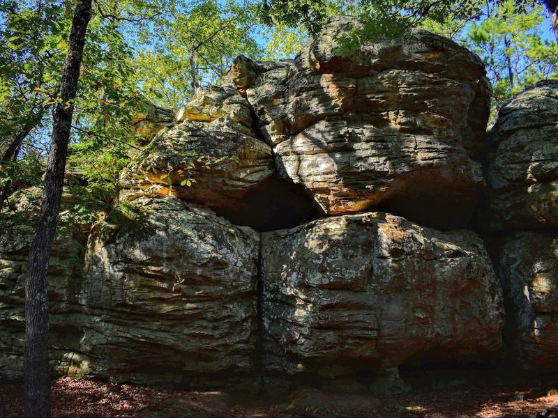 Shaded Rock Shelters Feel Hidden Away Shaded Rock Shelters Feel Hidden Away