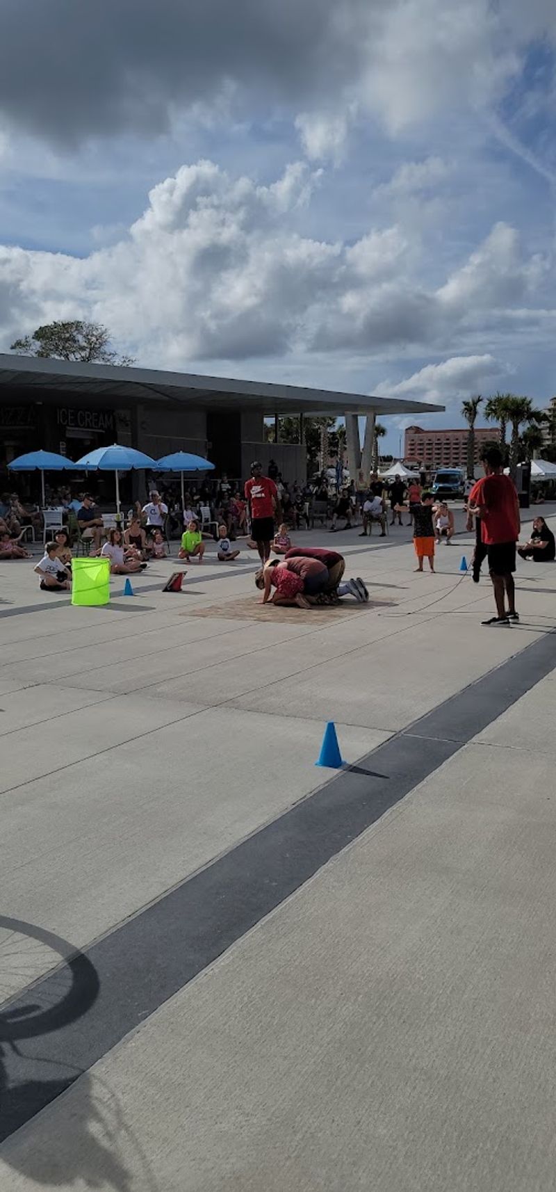 Shaded Seating And Picnic Tables For Parents