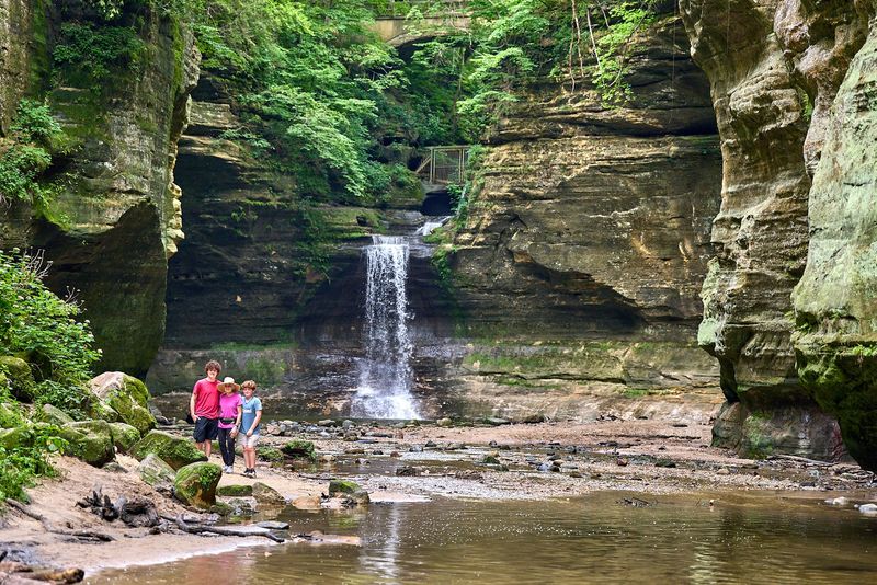 Shaded habitat and waterfalls create the visual payoff