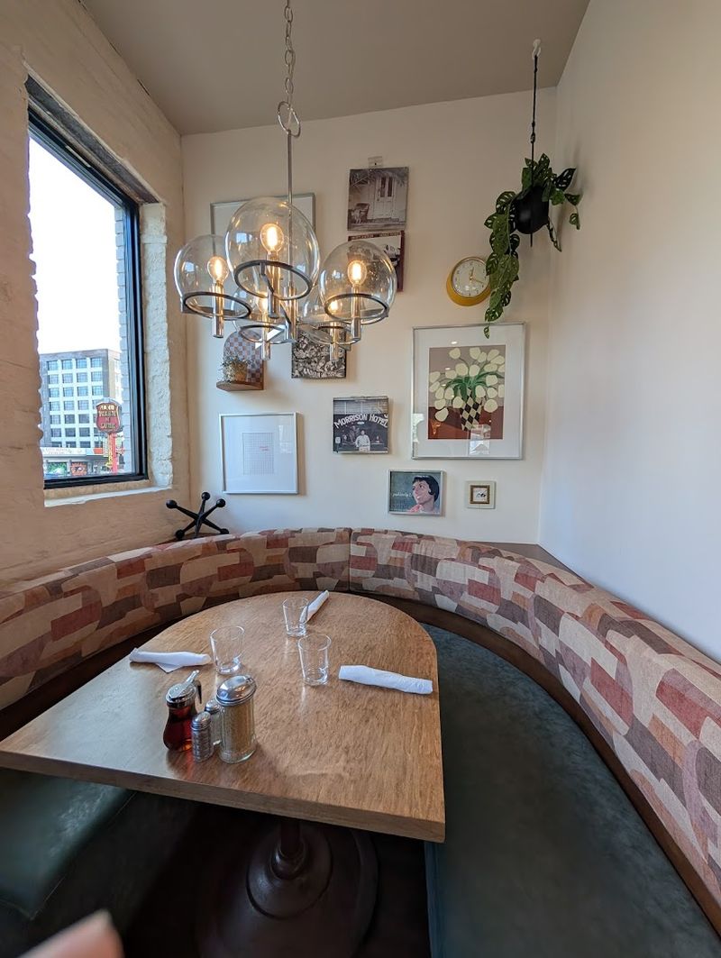 The Industrial Space With Local Art On The Walls