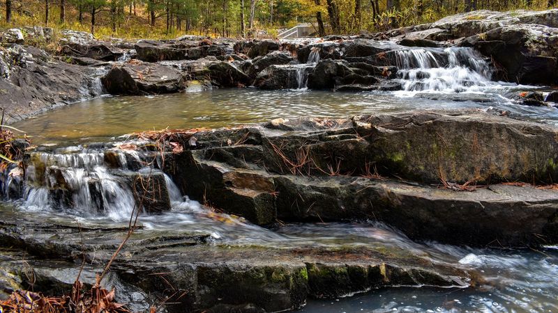Spring Fed Cascades Carving Through Ancient Karst Rock