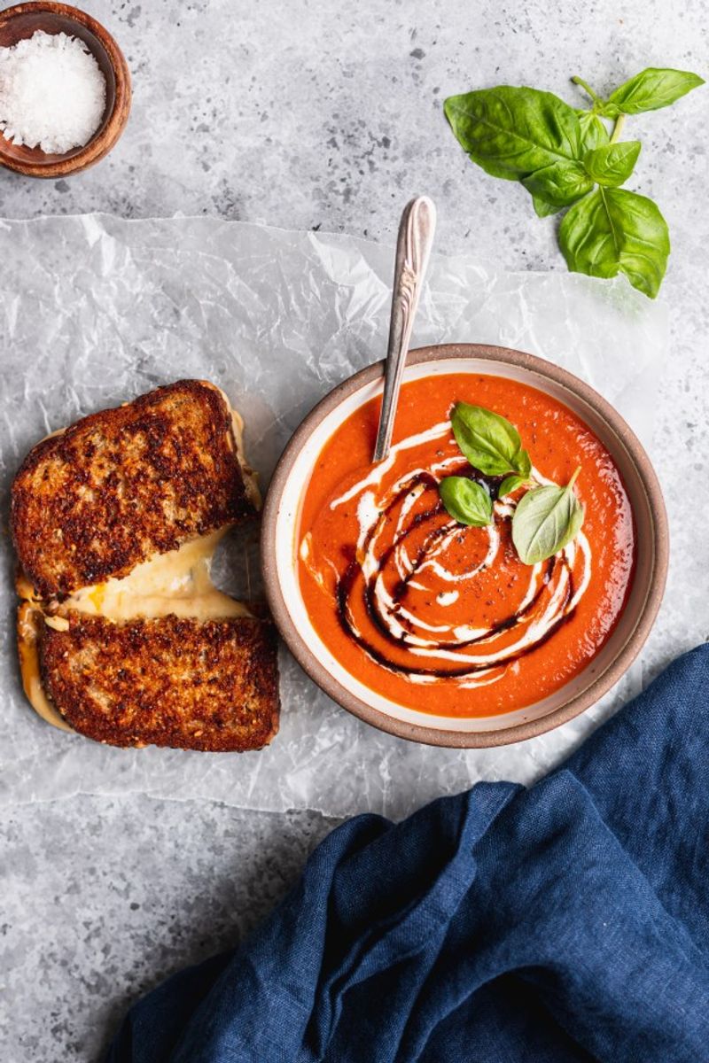 Grilled Cheese and Tomato Soup