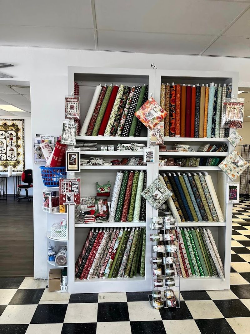 Shelves Filled With Quilting Charm