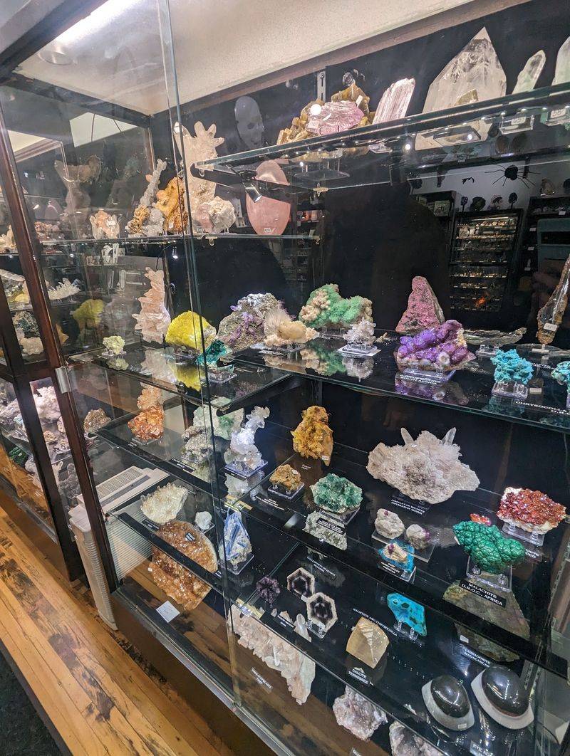 Shelves Of Crystals, Geodes, And Pocket Treasures