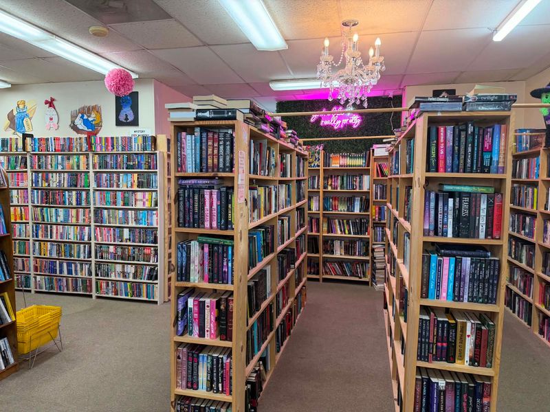 Shelves Packed With Romance, Mystery, And Spooky Reads Shelves Packed With Romance, Mystery, And Spooky Reads