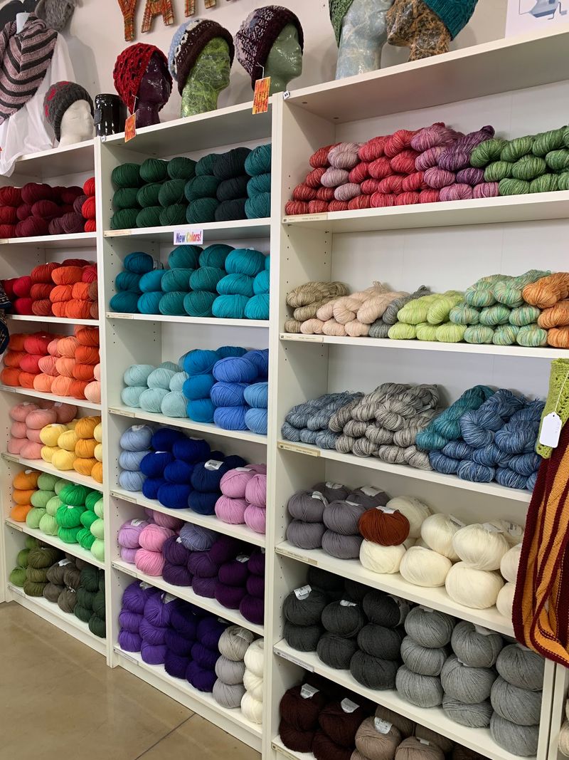 Shelves Sorted With a Knitter's Logic