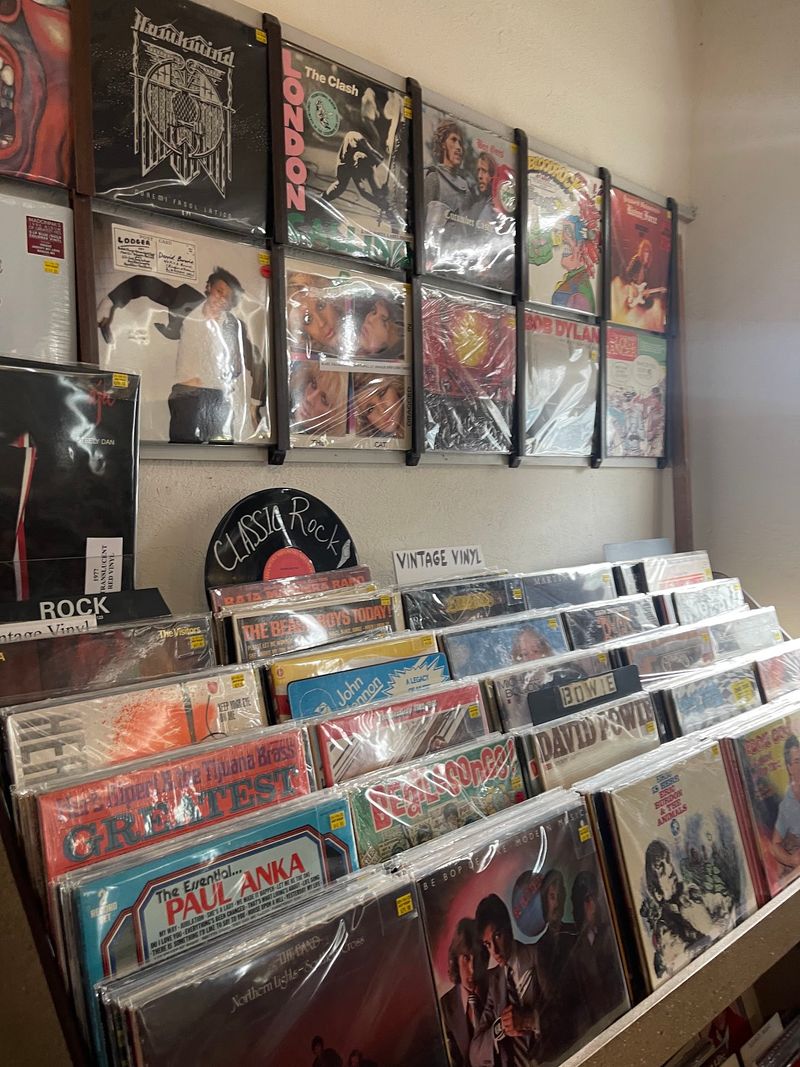 Shelves Stacked With Vinyl Treasures