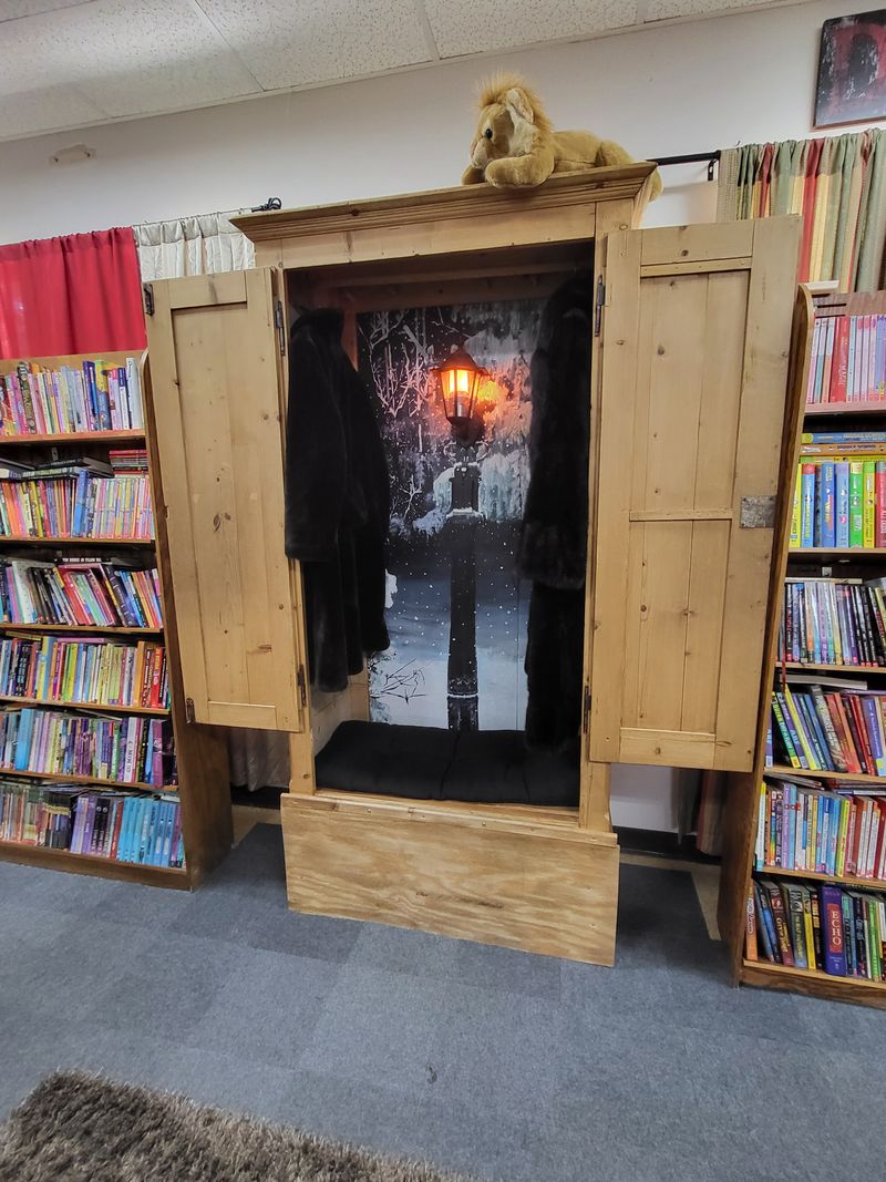 A Children’s Narnia Moment By The Wardrobe