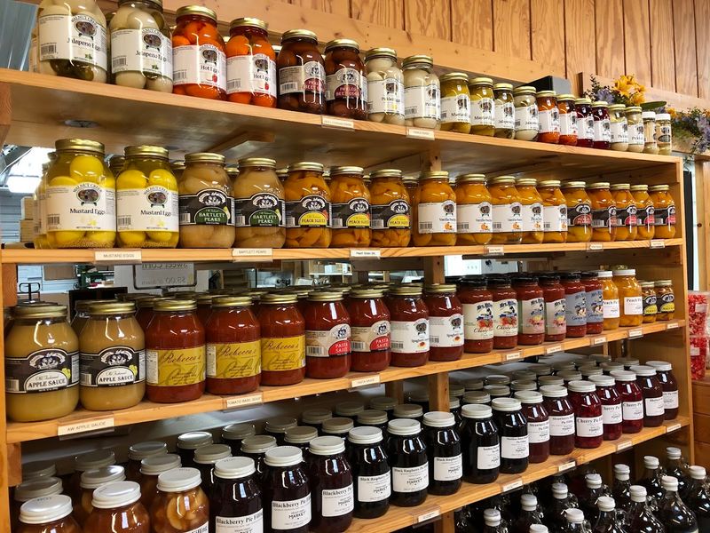 Shelves full of hard-to-find groceries and local specialties Shelves full of hard-to-find groceries and local specialties