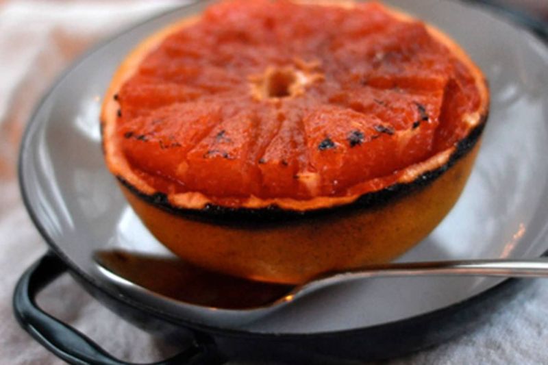 Grilled Honey Spice Grapefruit