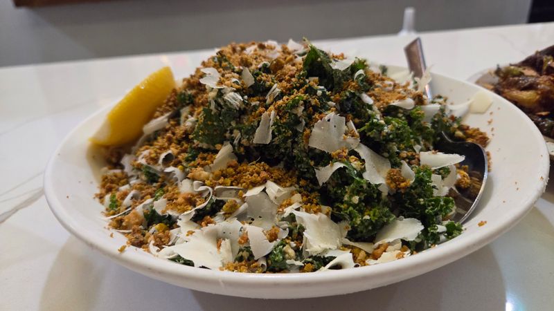 Kale Caesar With Pistachio Crumbs