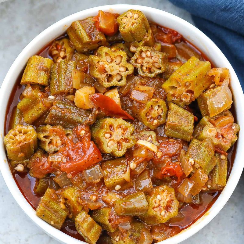 Okra and Tomatoes
