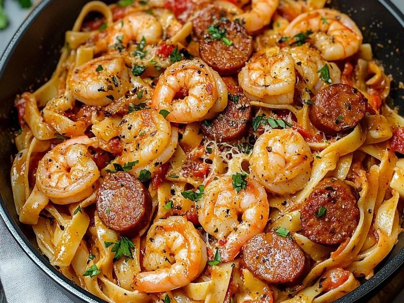Creamy Cajun Shrimp Pasta