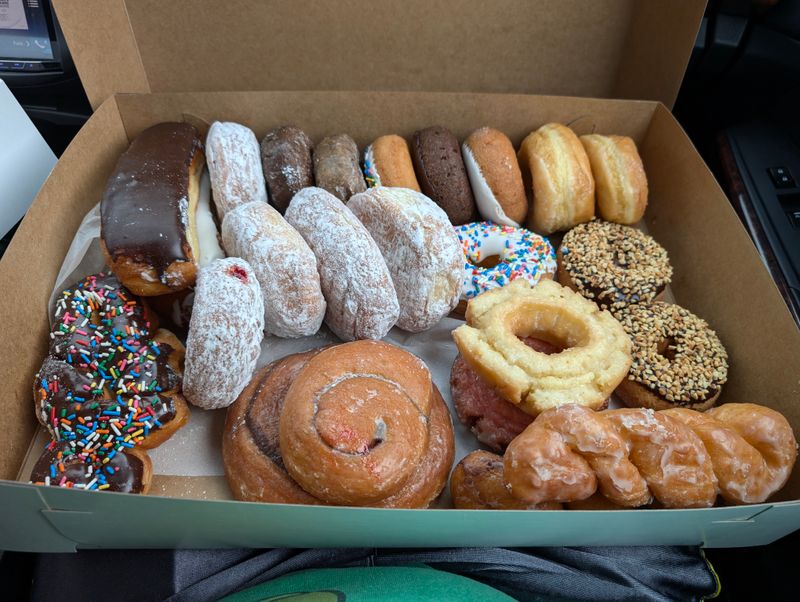 Chocolate Long John And Blueberry Cake