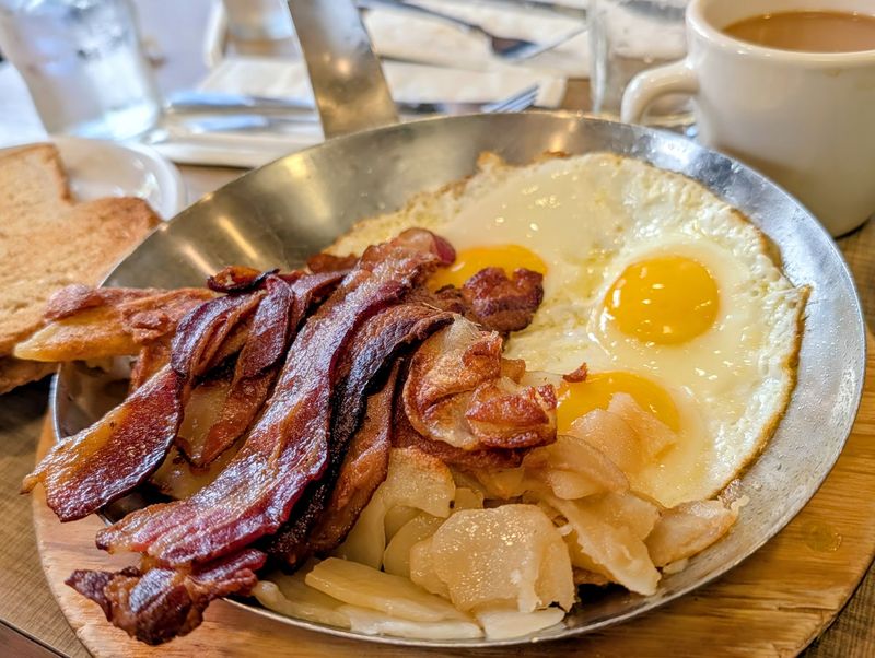 Six-Egg Omelets And Bread Baked Right In House