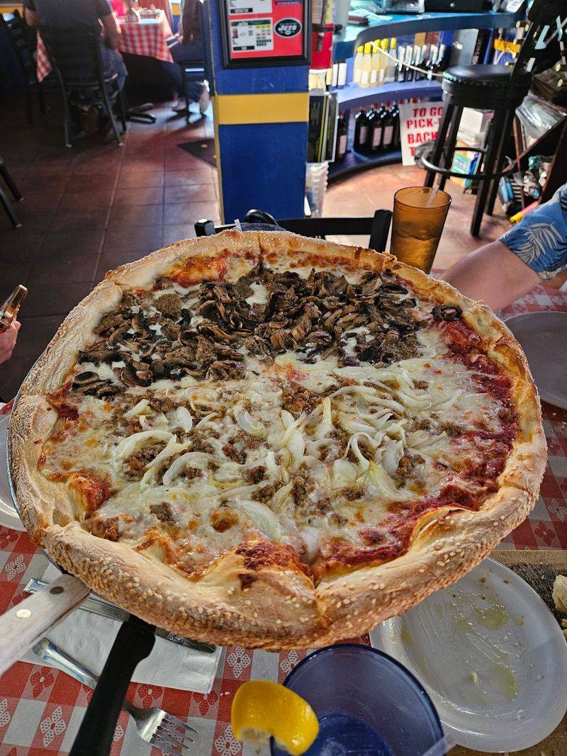 Sixteen-Inch Pizza With Sesame Seed Crust