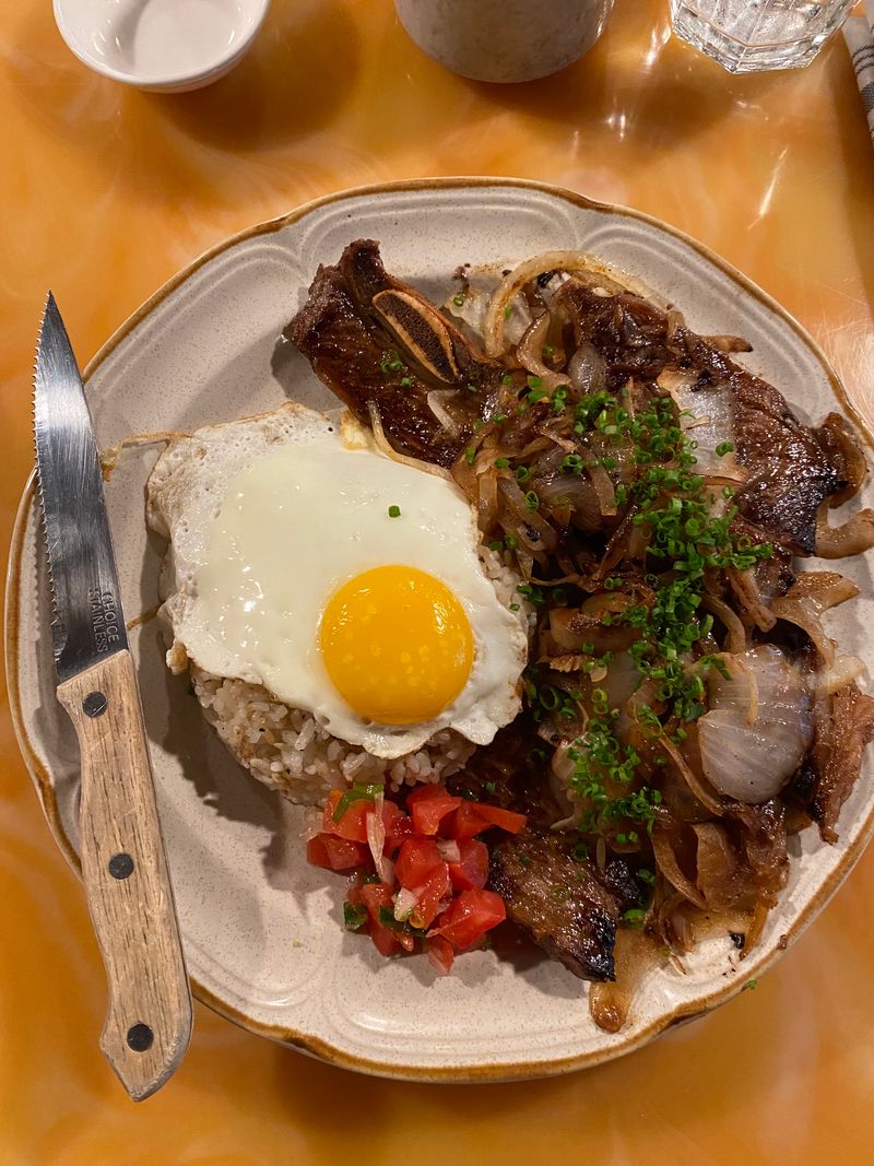 Bistek Silog With Beef, Calamansi, And Onions