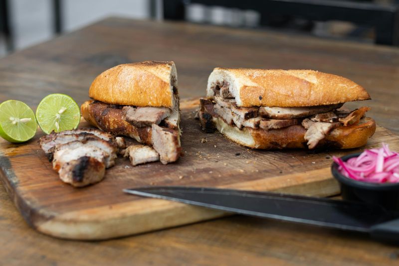Sliced Pork “Coarse-Chop” Sandwich Sliced Pork “Coarse-Chop” Sandwich