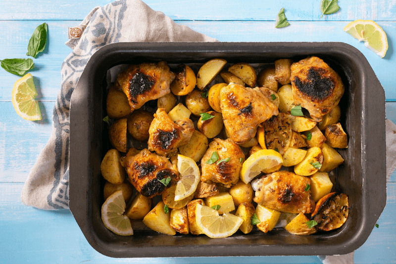 Greek Chicken and Potatoes