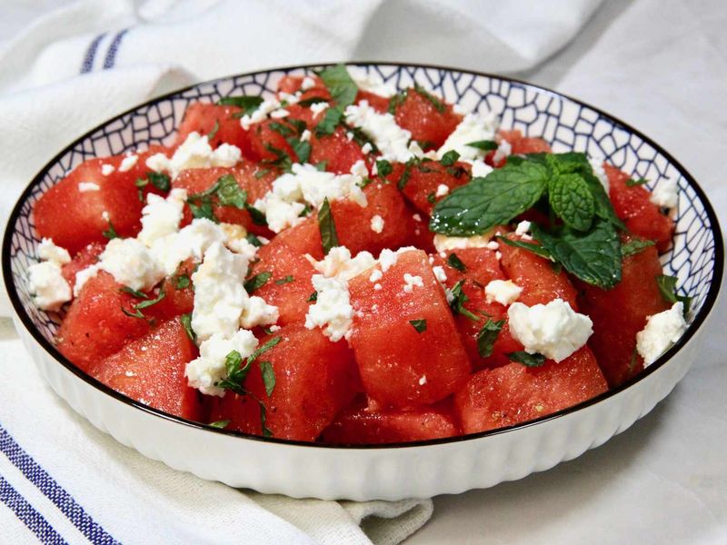 Chilled Watermelon Feta Salad