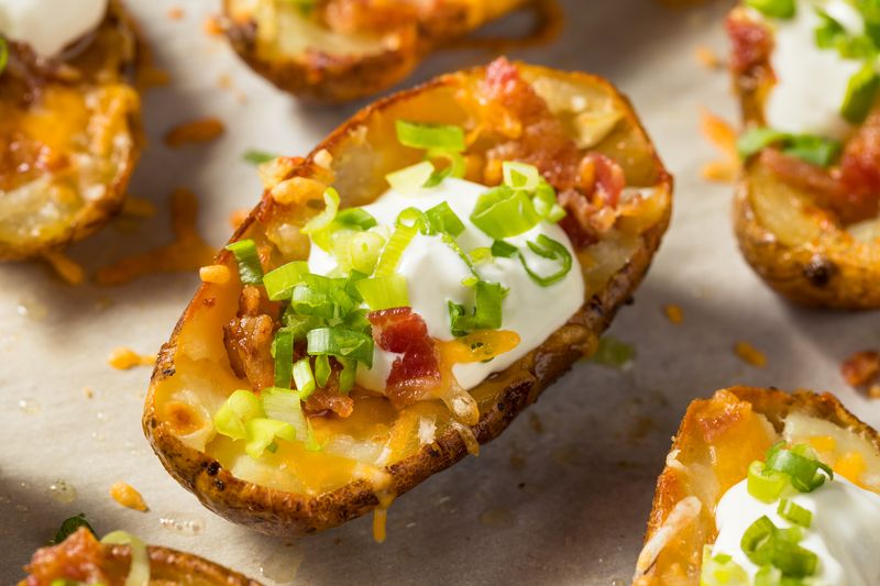 Loaded Grilled Potato Skins