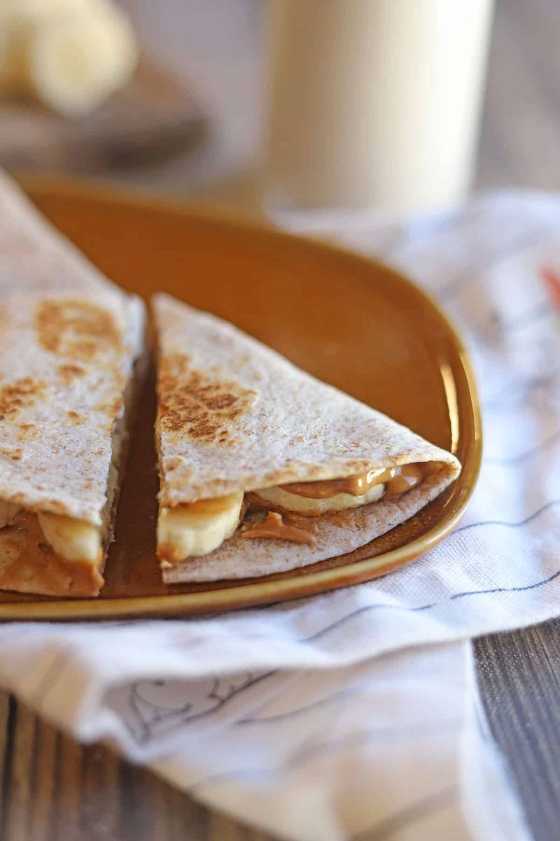 Peanut Butter Banana Breakfast Quesadilla