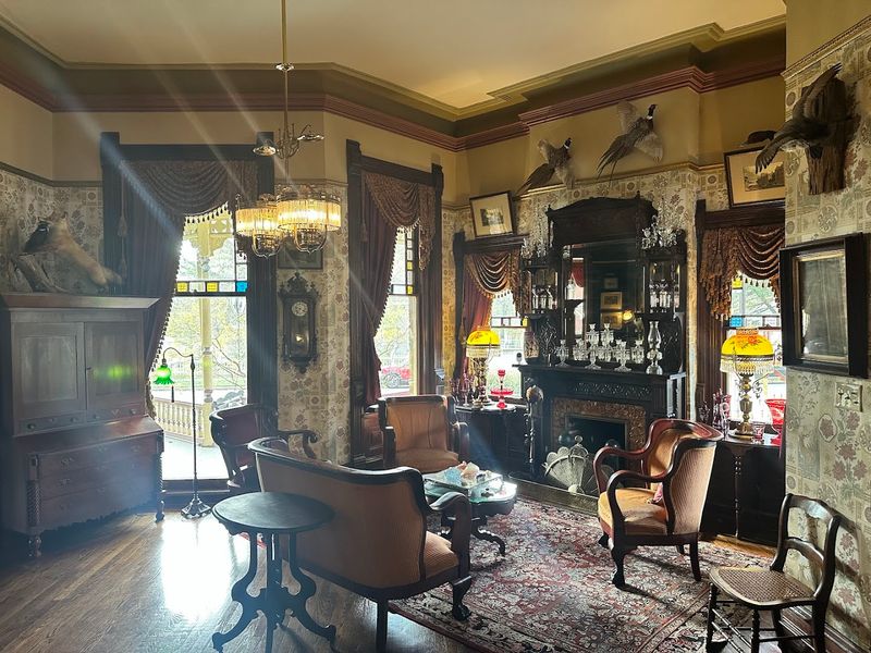 Formal Parlor Showcases Period Fireplaces And Mantels