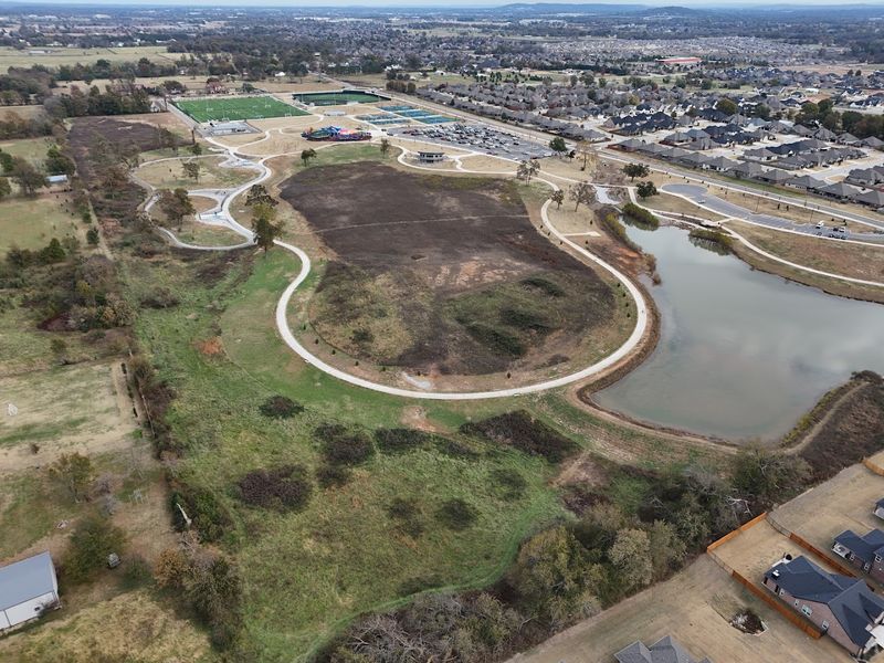 Soft Trails Around Open Green Space